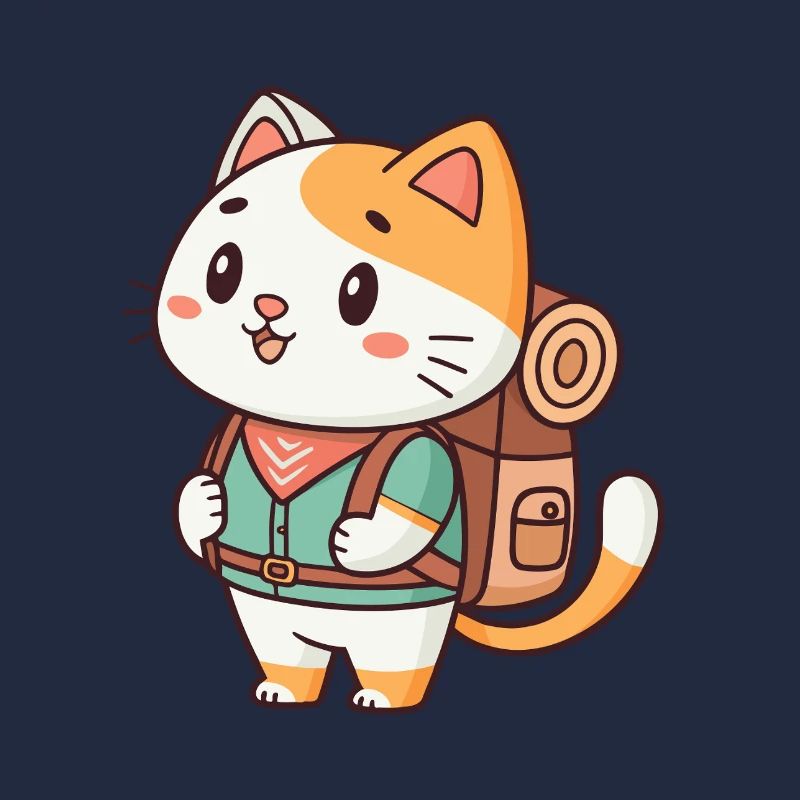 Rucksackabenteuer-Katze