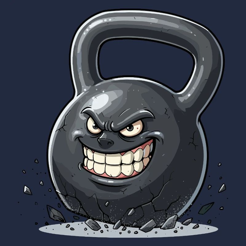 Wütende Kettlebell Kraftmonster
