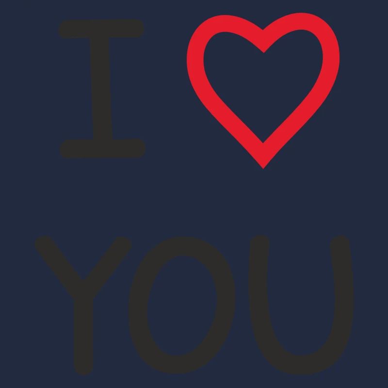 I ❤️ You – Süßes Love Textdesign
