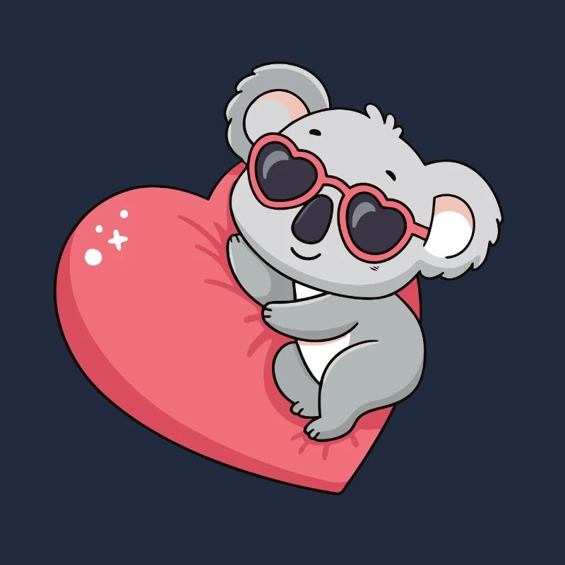Koala-Herz-Gläser Kawaii