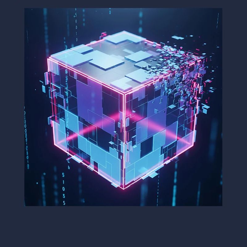 Digitaler Würfel Technologie Digital Cube Tech