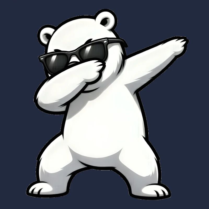 Dabbing Polar Bear