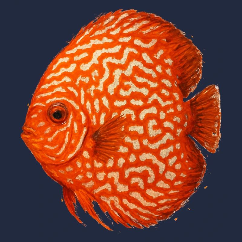 Oranger Diskusfisch-Aquarium Amazonas