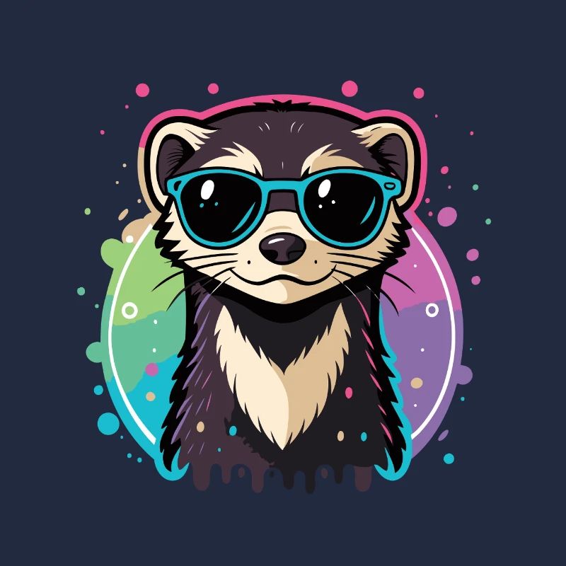 Regenbogenotterblaue Brille