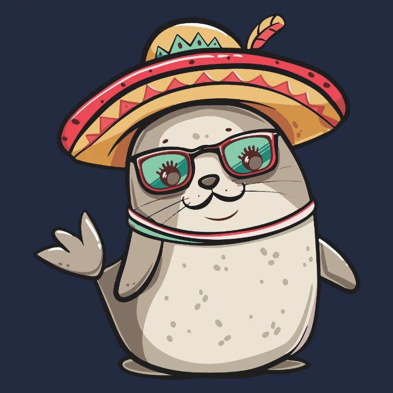 Robbe Tier Lustig Sombrero