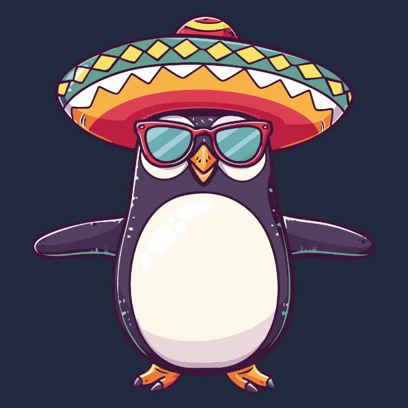 Penguin Comic Sombrero drôle