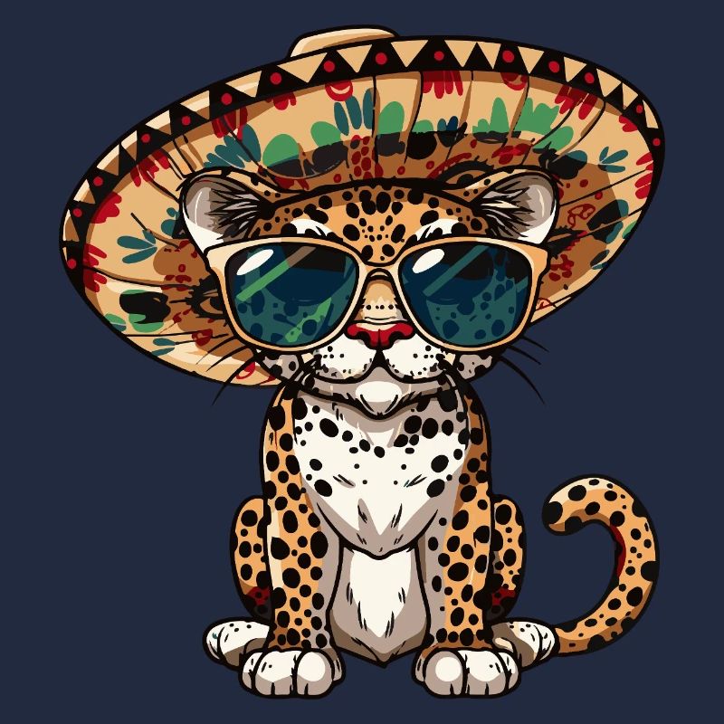 Sombrero comique léopard drôle