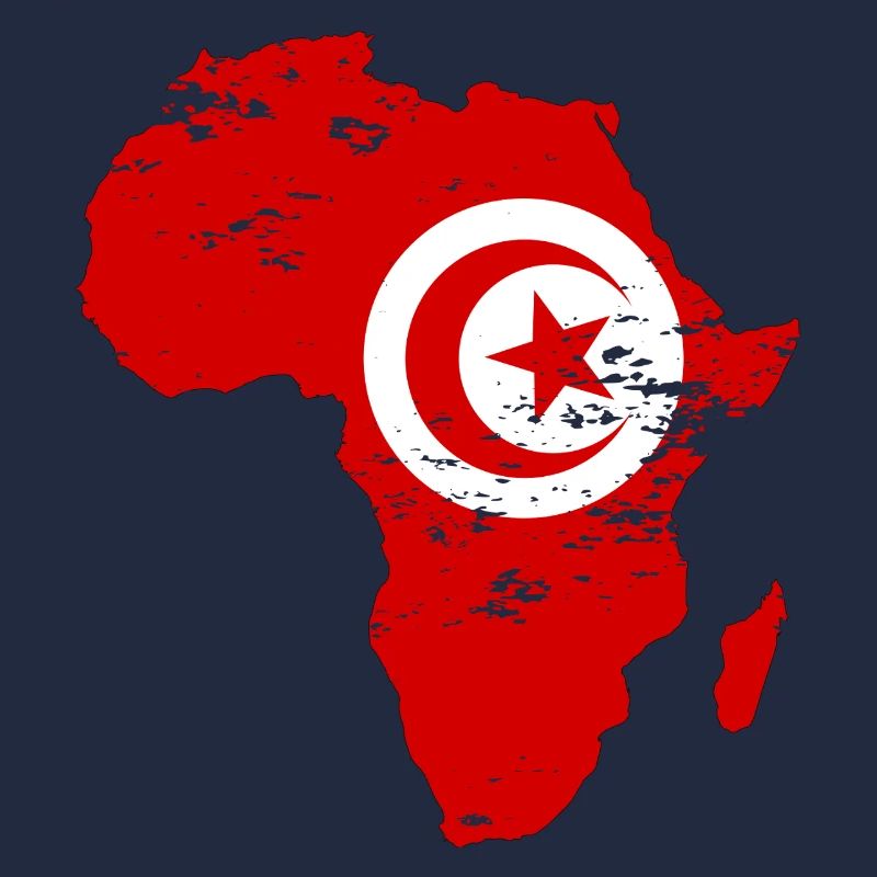 Drapeau de la Tunisie Afrique