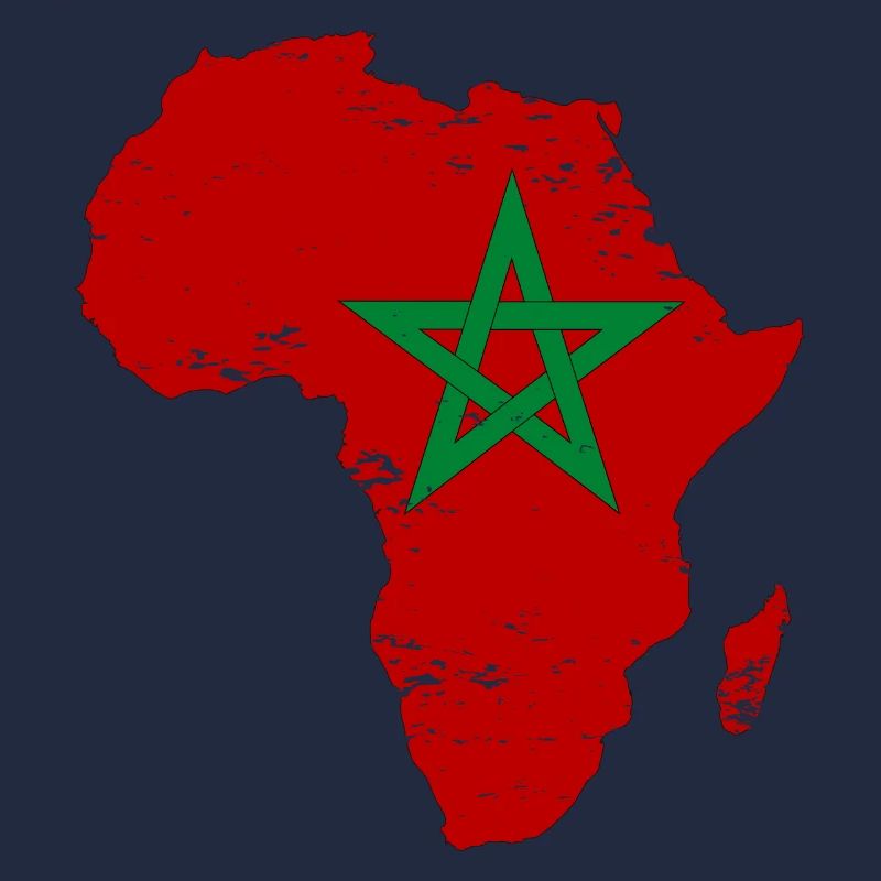 Marokk Flagge Afrika