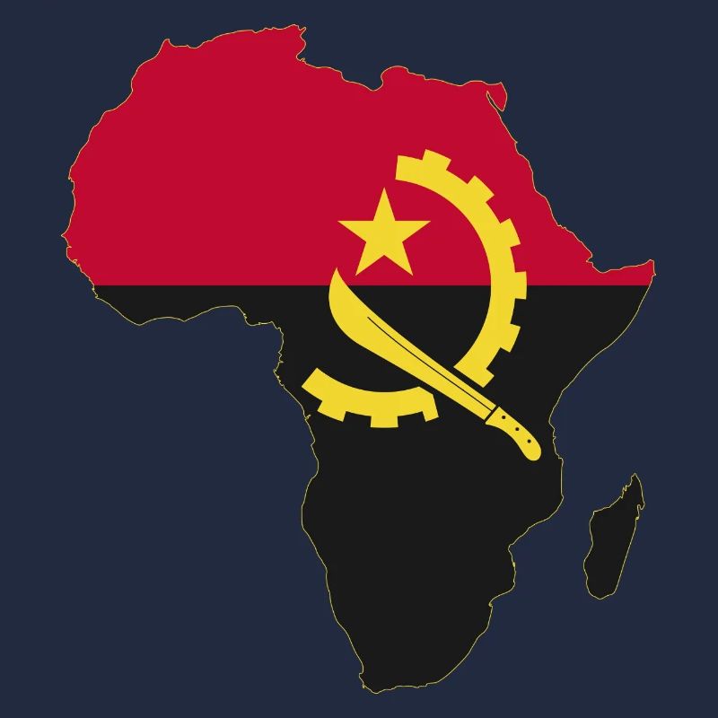 Drapeau angolais : Afrique utilisée