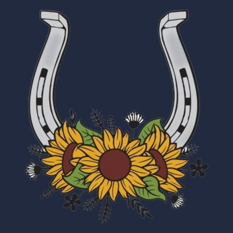 Sonnenblumen Hufeisen Muster