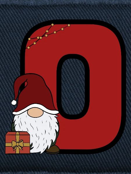 Roter Null Weihnachtsmann Design