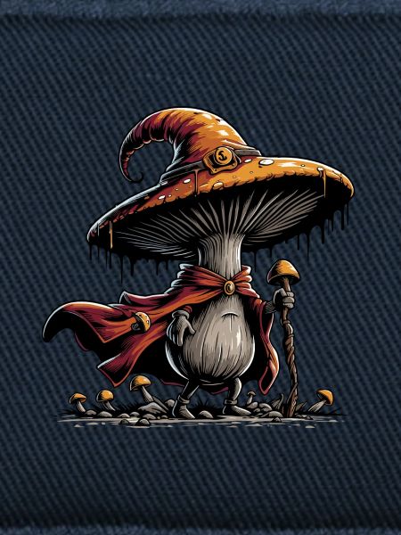 Pilz Zauberer mit Umhang