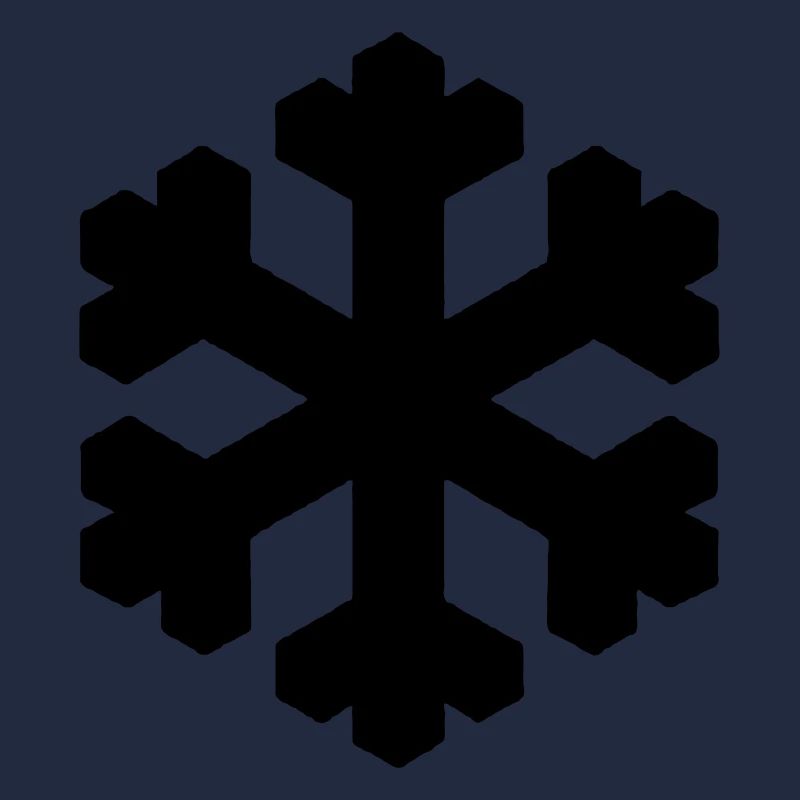 Flocon de neige noir