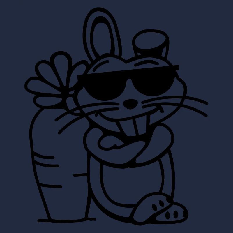 Cooler Hase (vec)