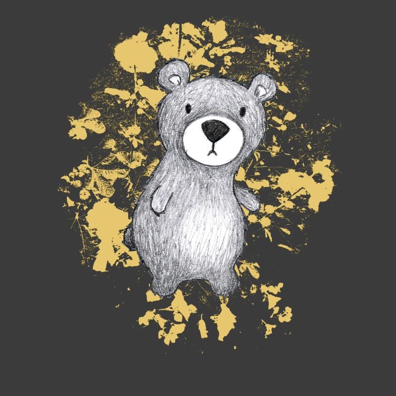Bär mit honiggelben Blättern