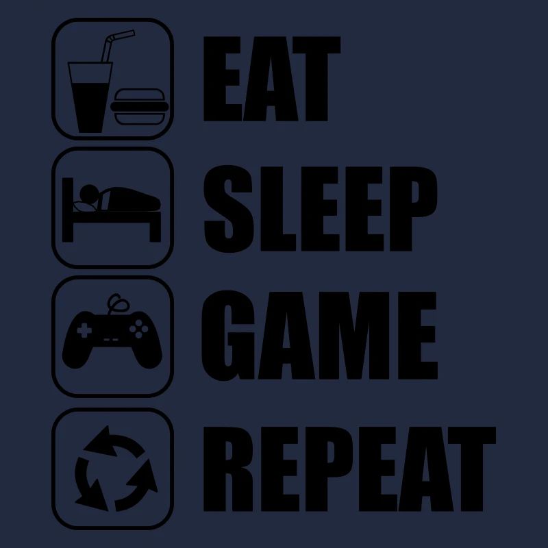 eat sleep game geek - Gaming Nerd