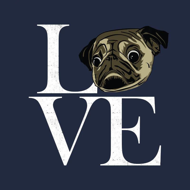 Mops blanc