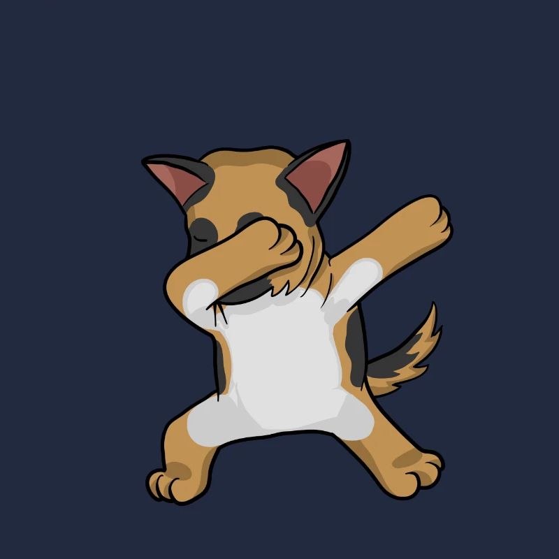 German shepherd dabbing german sheperd