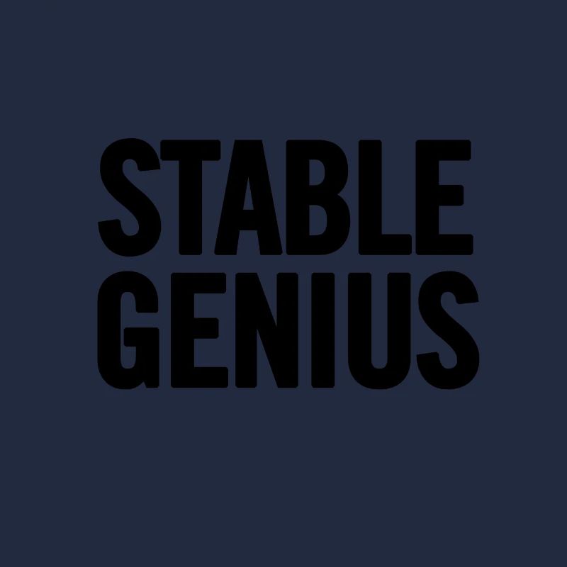 Stabil Genius Schwarz