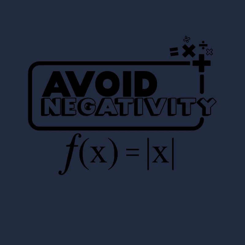 Avoid Negativity - schwarz