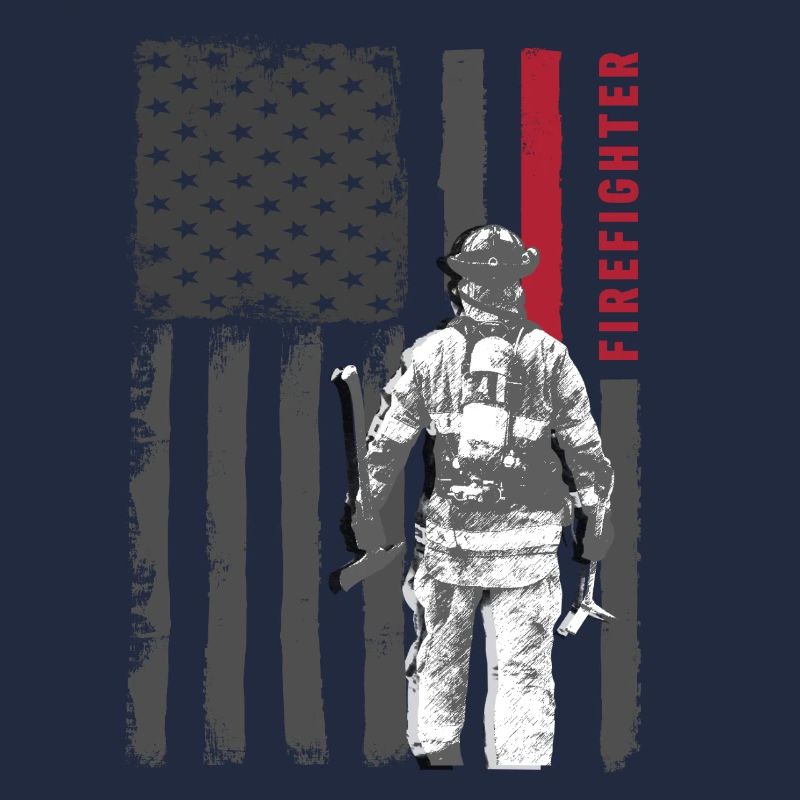 Firefighter Firefighter funny USA gift help