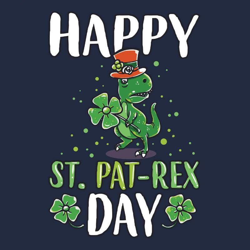 St Patricks day Dinosaurier T-Rex Geschenk Bier