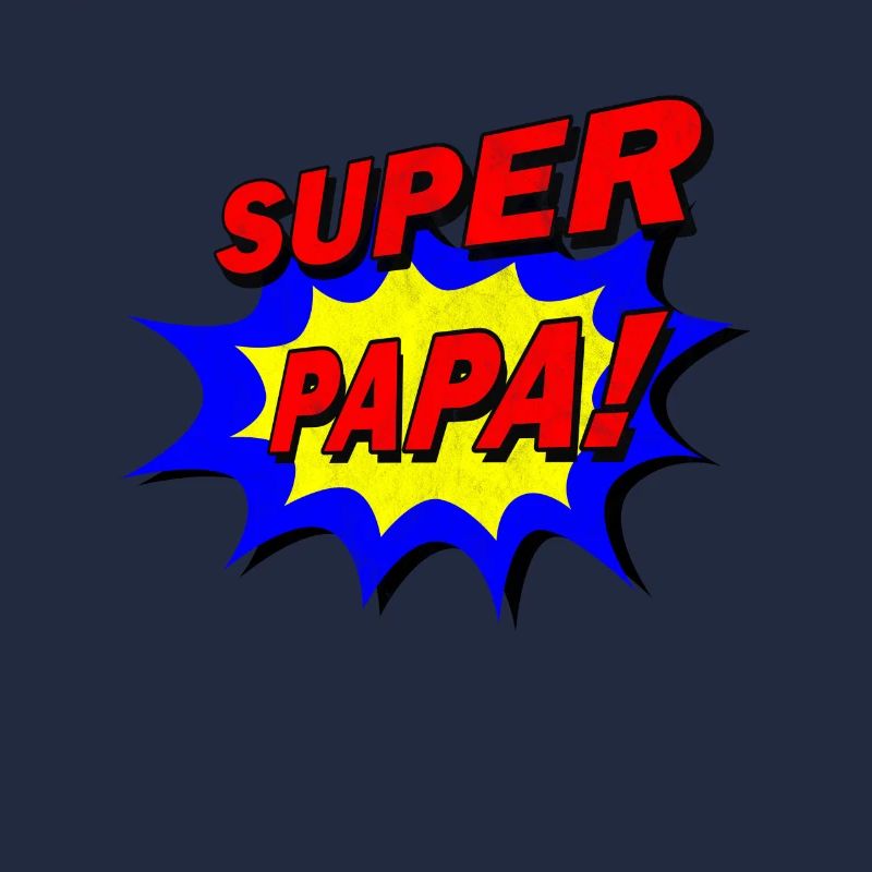 Super Papa Held Comic Vatertags Geschenk