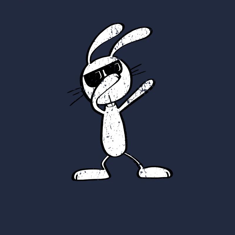 Vintage Dab Dance Bunny - Dabbing Easter Bunny