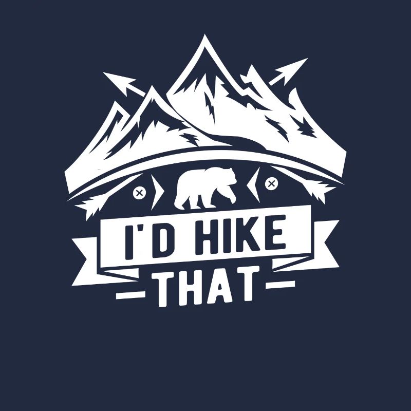 I'd hike that - mountain climber hiker bear