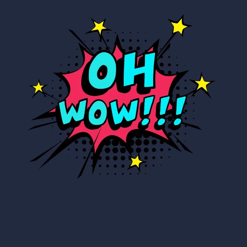 Oh Wow - Comic Pop Art Speech Bubble