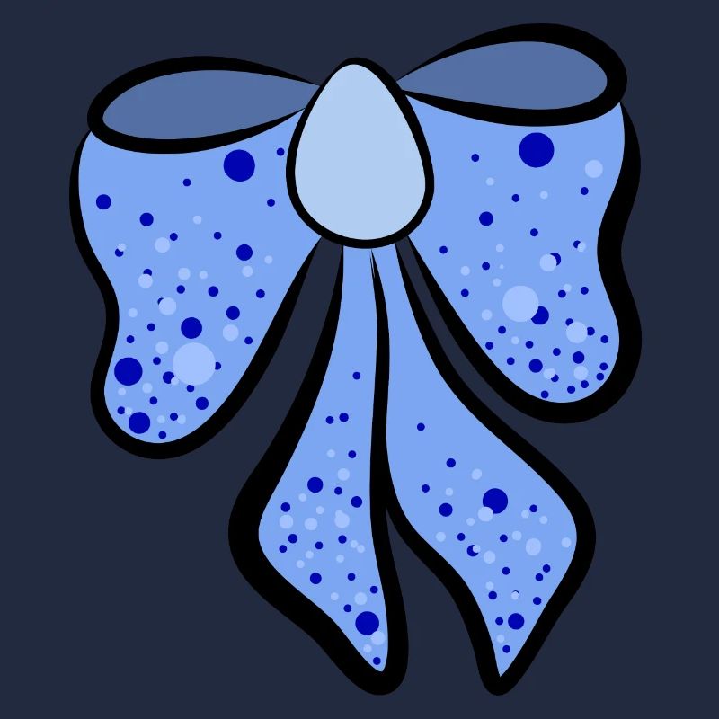 schöne blaue Schleife , Geschenkidee