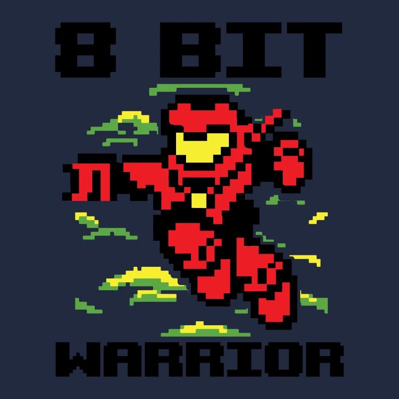 8 bits Warrior Pixel Jeu vidéo Cadeau de jeu
