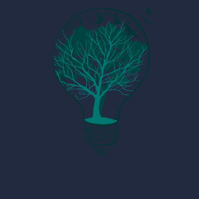 Lightbulb nature tree