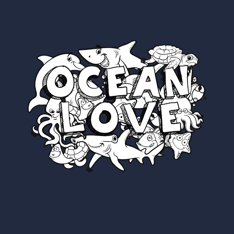 doodle Art Ocean