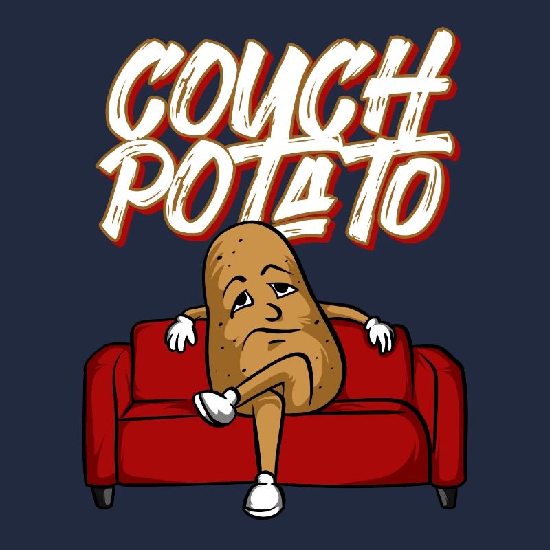 Funny Couch Potato TShirt Lazy Vegetable