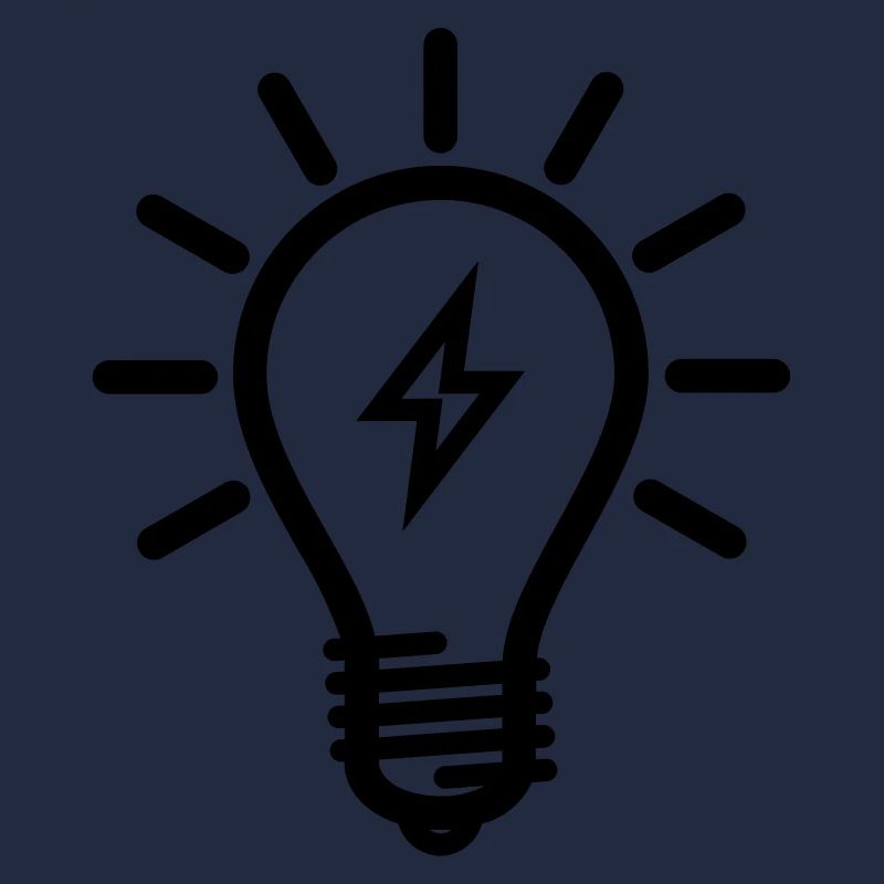 Glübirne with lightning