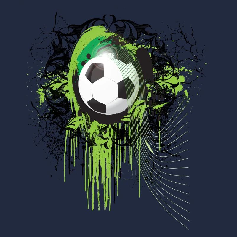 Grüner Graffiti Fußball