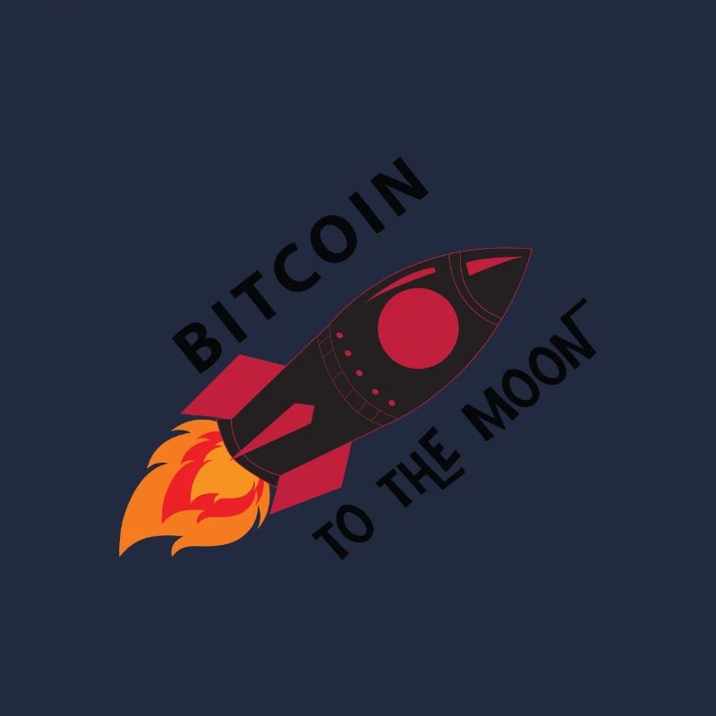 Bitcoin Rocket Moon