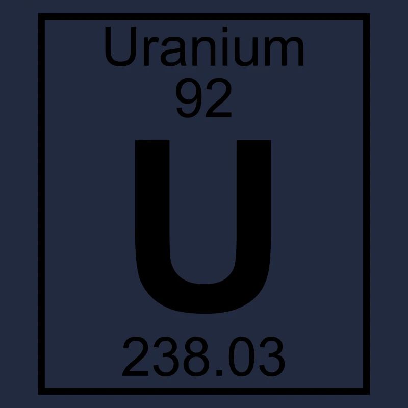 Periodic Element 92 - U (uranium) - BIG