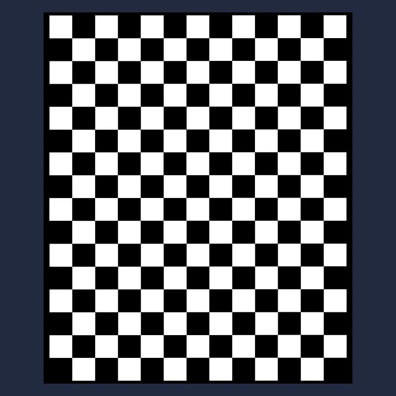 Checkerboard I Pattern Squares black and white