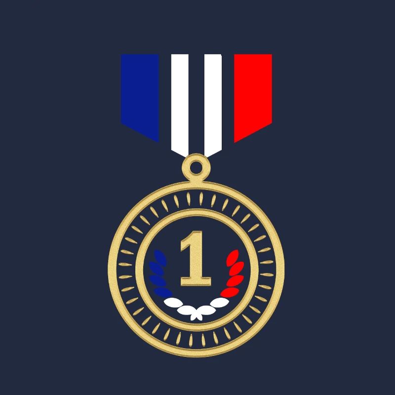Red White Blue Medal