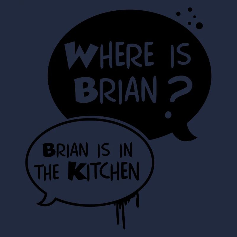 where is Brian ?, Brian is in the kitchen
