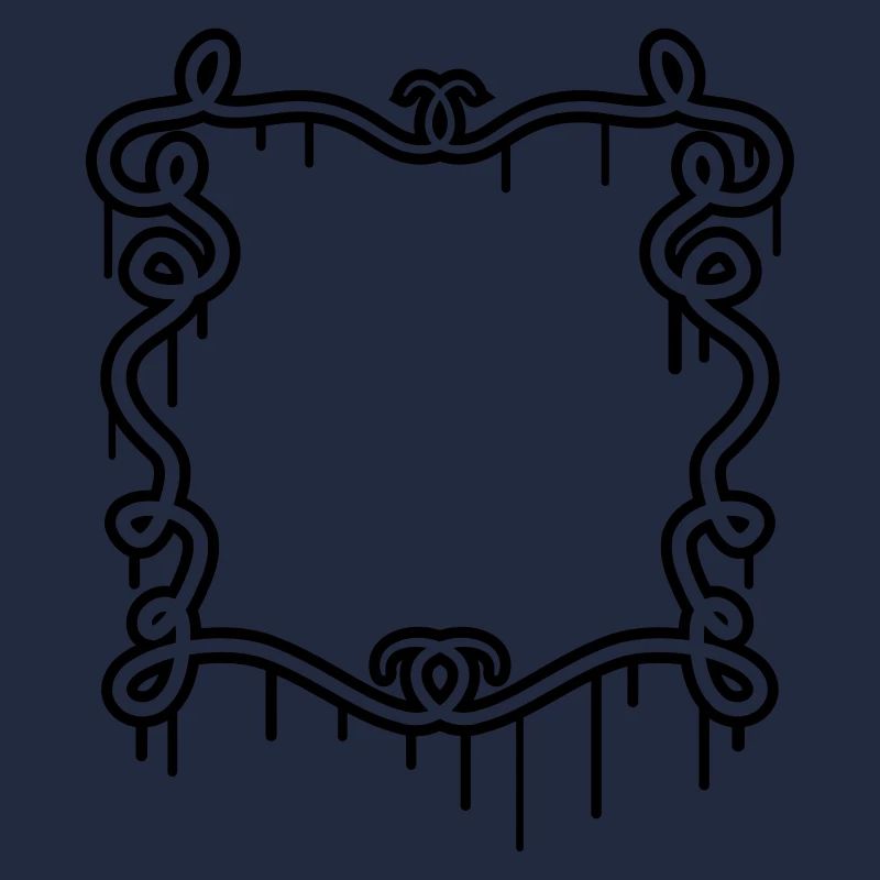 Artistic graffiti frame