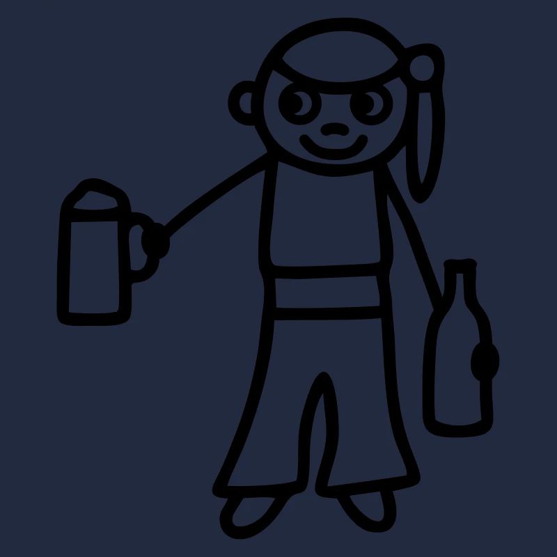 Strichmännchen Bier