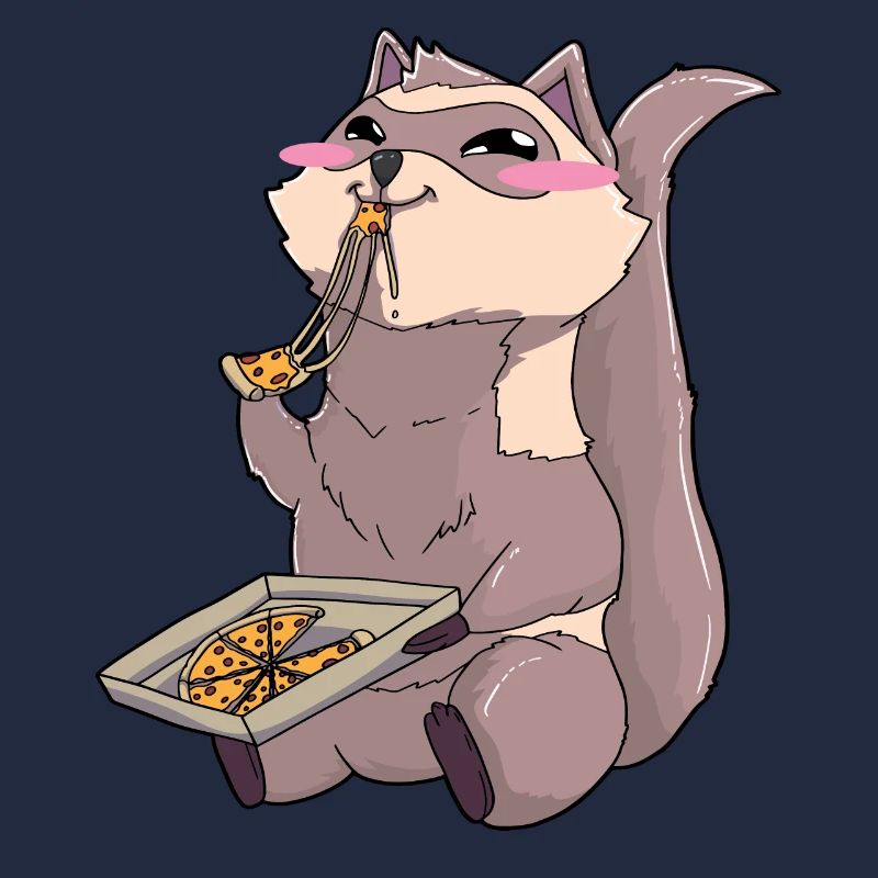 Frettchen Pizza Kawaii