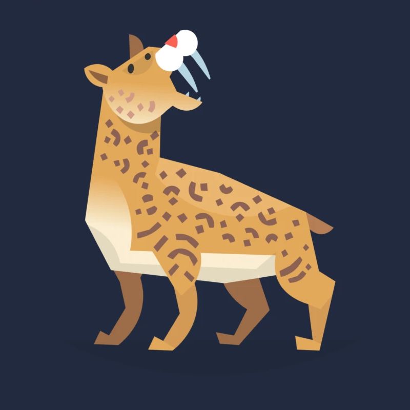 Säbelzahntiger Design