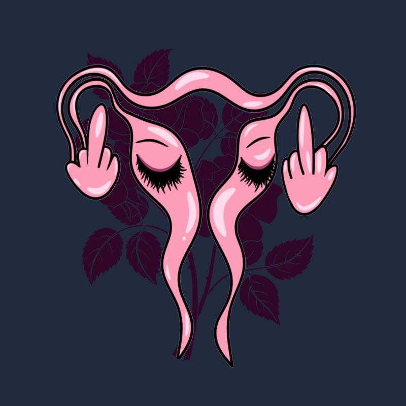 Mittelfinger Uterus Gebärmutter Pro-Choice
