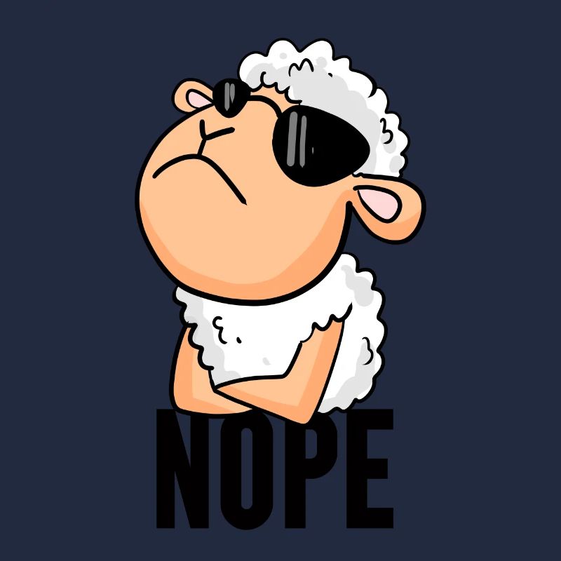Mouton nope drôle
