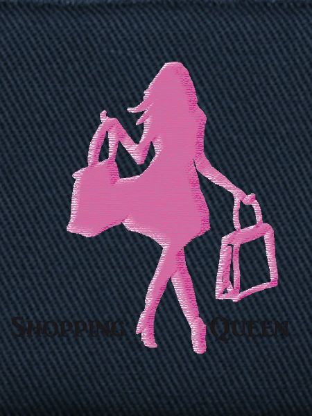 Shoppende Frau - Schraffur